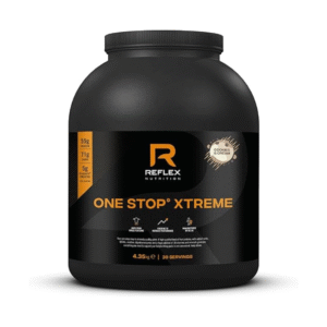 Reflex Nutrition One Stop Xtreme Shake Protéiné en Poudre avec de la CréatineVitamines Ajoutées BiscuitsCrème 4,35 kg 1 Unité